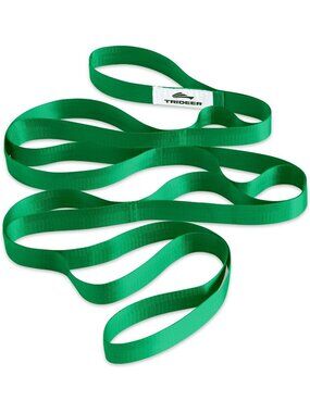 ✨Stretching Green Strap with Loops Non Elastic Yoga Physical Therapy Belt